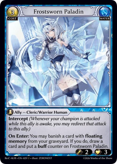 Fracturize Frostsworn Paladinグランドアーカイブ Frostsworn Paladin - Mordred Re: Collection, Aurelian Regent