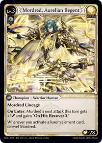 Mordred, Aurelian Regent