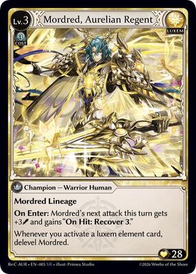 Mordred, Aurelian Regent