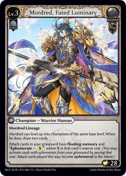Grand Archive Mordred Gildas CSR 未開封 Grand Archive TCG: Mordred, Aurelian Regent - Re:Collection - Game