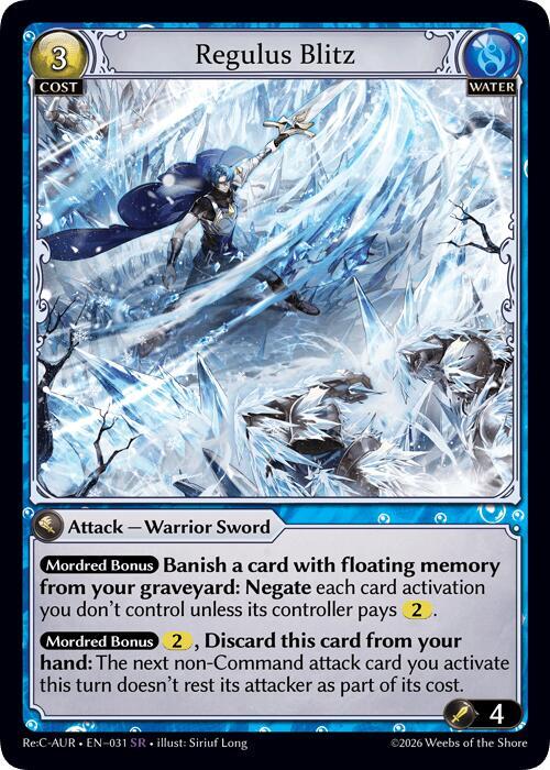 Regulus Blitz - Mordred Re: Collection, Aurelian Regent - Grand Archive TCG  - TCGplayer.com