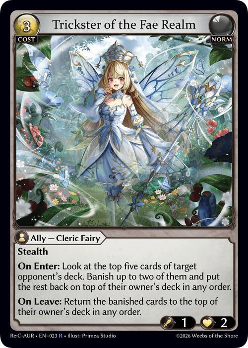 Trickster of the Fae Realm - Mordred Re: Collection, Aurelian Regent -  Grand Archive TCG - TCGplayer.com