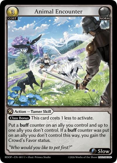 Animal Encounter card