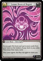 その他 Lesser Boon of Regret PP1FOIL Radiant Origins: Pantheon | Grand Archive TCG | TCGplayer