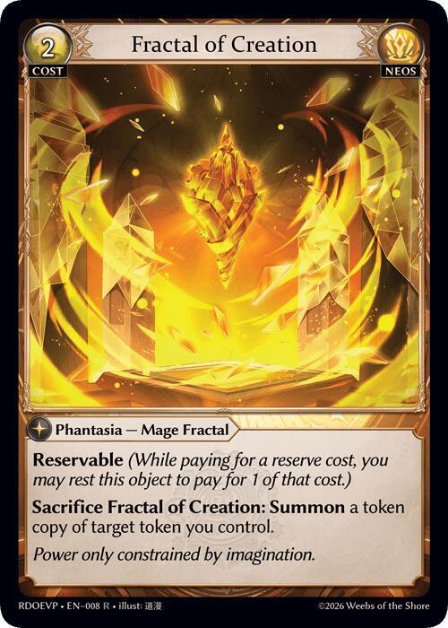 Fractal of Creation - Radiant Origins Event Pack - Grand Archive