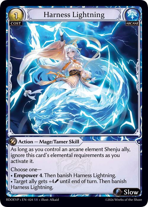 Harness Lightning - Radiant Origins Event Pack - Grand Archive TCG