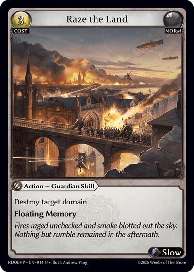 Raze the Land card