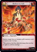 その他 Reduce to Ash (025) foil grand archive Reduce to Ash - Radiant Origins Event Pack - Grand Archive TCG