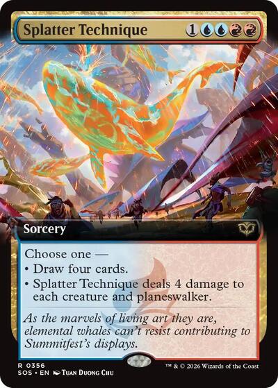 Splatter Technique Extended Art