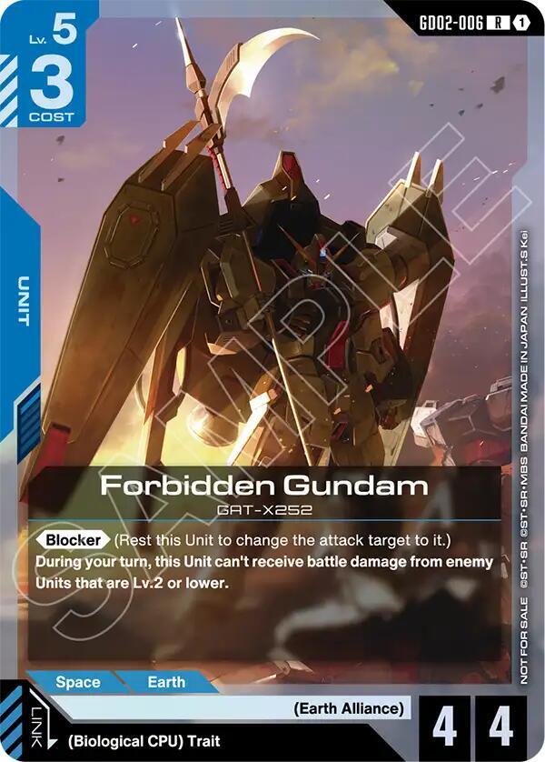 バスターズ GETTO-GUMI メンバーズカード Forbidden Gundam (Store Tournament Participant Pack 04) - Gundam
