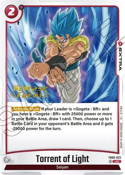 Torrent of Light Dual Evolution Release Event Cards Uncommon Dragon Ball card — value and price