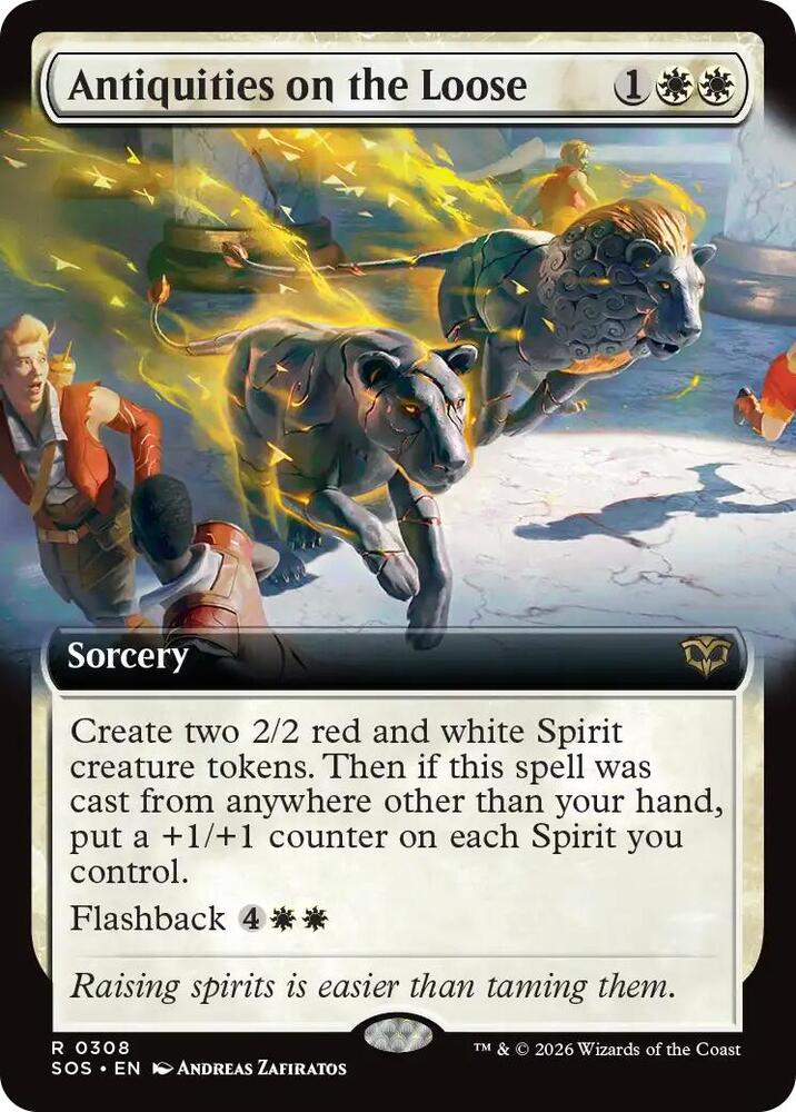 Antiquities on the Loose (Extended Art) - Secrets of Strixhaven
