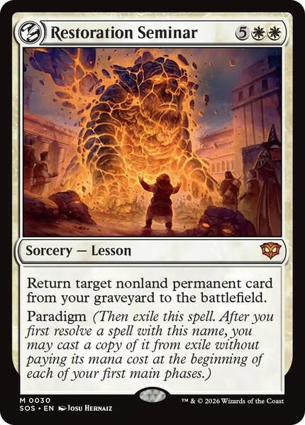Restoration Seminar - Secrets of Strixhaven - magic
