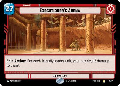 Executioner's Arena Twin Suns Rare Star Wars Unlimited card — value and price