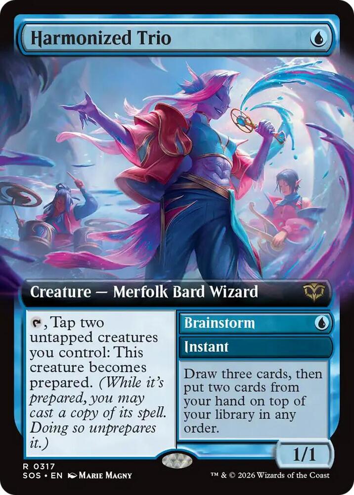 Harmonized Trio (Extended Art) - Secrets of Strixhaven - Magic