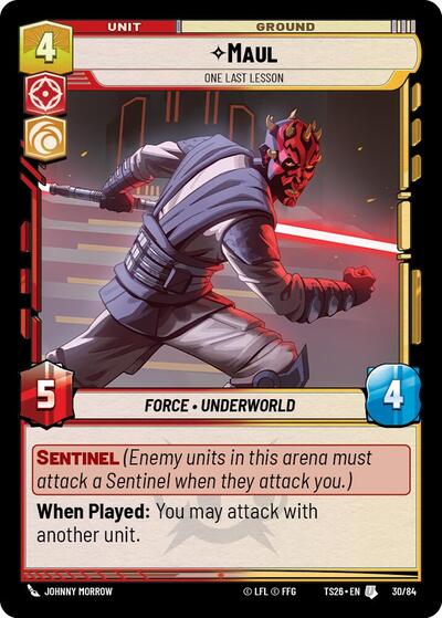 Maul - One Last Lesson card