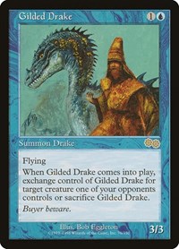 Gilded Drake - Urza's Saga - Magic: The Gathering