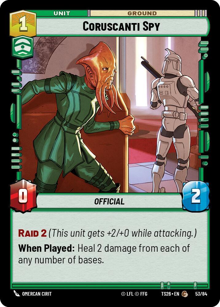 Coruscanti Spy - Twin Suns - Star Wars: Unlimited - TCGplayer.com