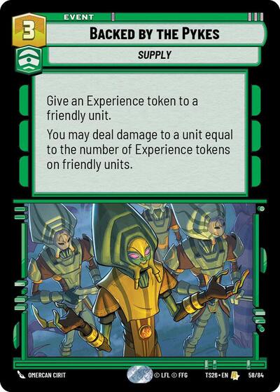 Backed by the Pykes card