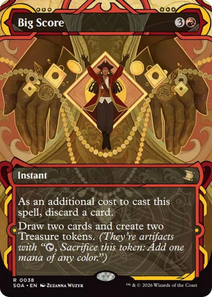 mtg big score cards Harvester of Misery (Showcase) [Outlaws of Thunder Junction: The Big S