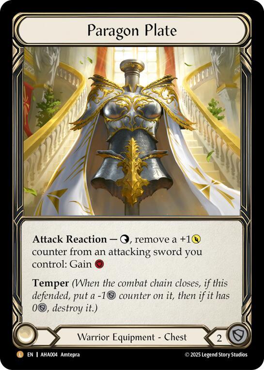 Paragon Plate - Armory Deck Origins: Hala - Flesh and Blood TCG