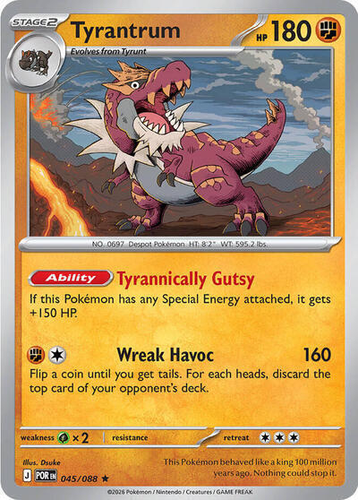 Tyrantrum - 047/088 (Non-Holo) 045/088 from Deck Exclusives