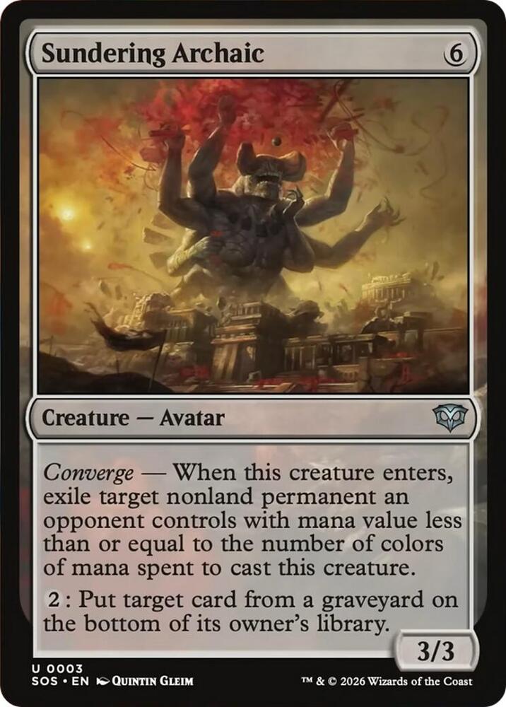 Sundering Archaic - Secrets of Strixhaven - Magic: The Gathering