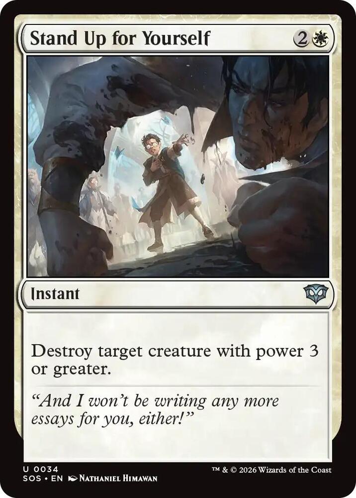 Stand Up for Yourself - Secrets of Strixhaven - Magic: The Gathering -  TCGplayer.com