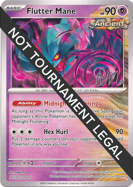 flutter mane ancient pokemon card 097 - Temporal Forces SVP Black Star Promo perfect for serious collectors and enthusiasts of the Pokmon Trading Card Game. Flutter Mane - Jigoh