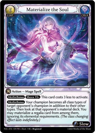 Materialize the Soul card