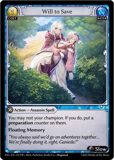 Will to Save Promotional Cards Promo Grand Archive card — value and price