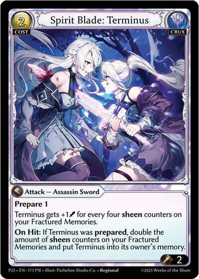 Spirit Blade: Terminus Promotional Cards Promo Grand Archive card — value and price