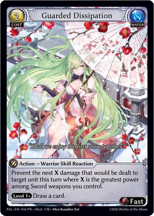 【GRAND ARCHIVE】Guarded Dissipation CPR Guarded Dissipation - Promotional Cards - Grand Archive TCG