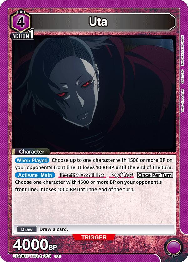 Uta (036) - UE18BT: Tokyo Ghoul - Union Arena - TCGplayer.com