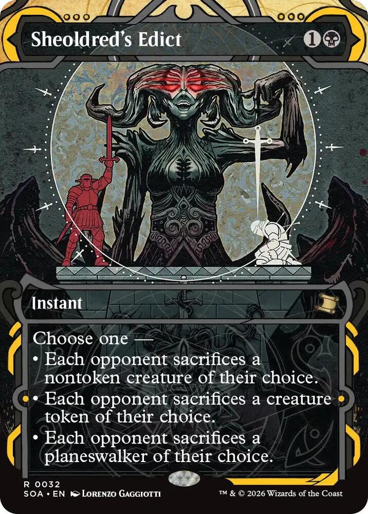 アルテミックシールド１枚【シークレット】他２枚【レリーフ】セット Sheoldred's Edict - Secrets of Strixhaven: Mystical Archive