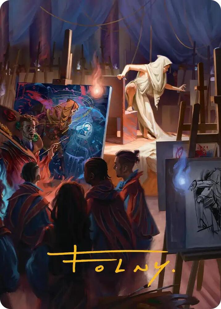 Archaeomancer Art Card (Gold-Stamped Signature) - Art Series