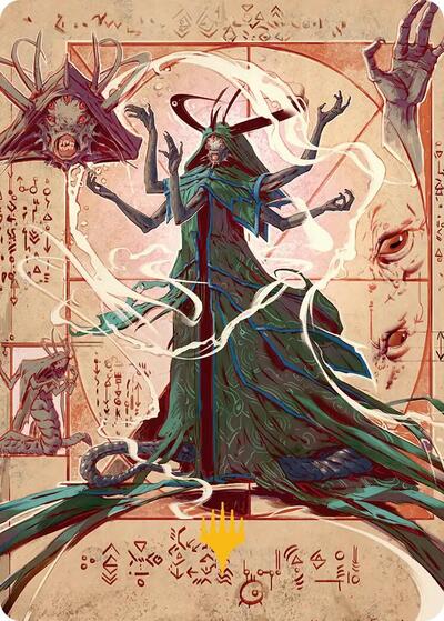 Tragedy Feaster Art Card Gold Stamped Planeswalker Symbol