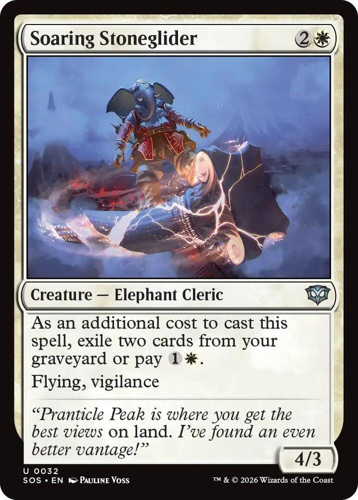 Soaring Stoneglider - Secrets of Strixhaven - Magic: The Gathering -  TCGplayer.com