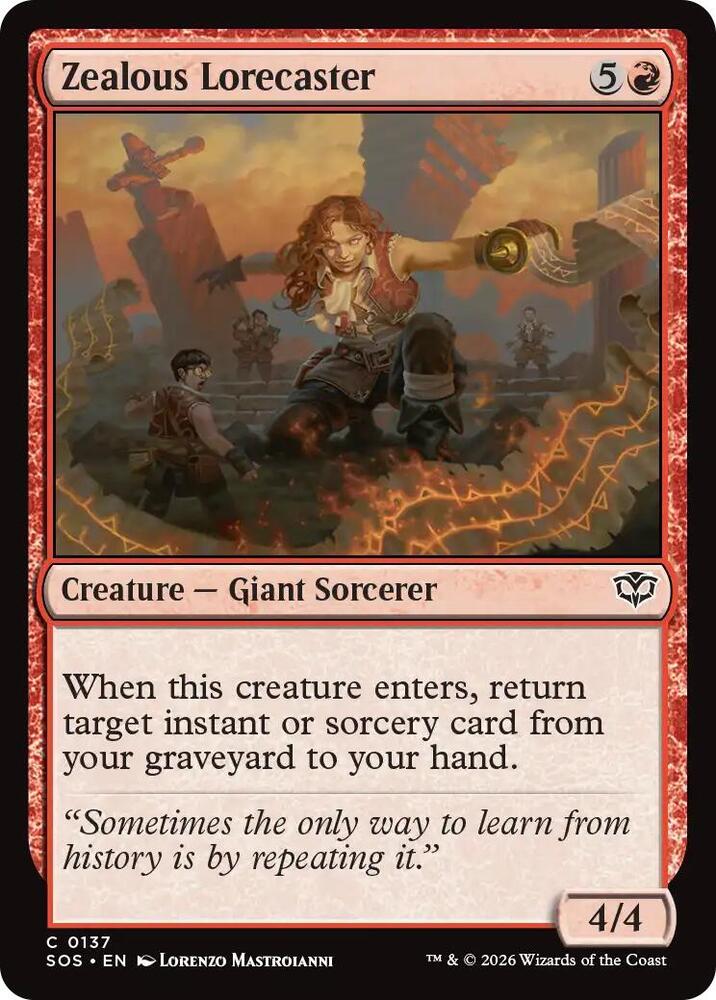 Zealous Lorecaster - Secrets of Strixhaven - Magic: The Gathering -  TCGplayer.com