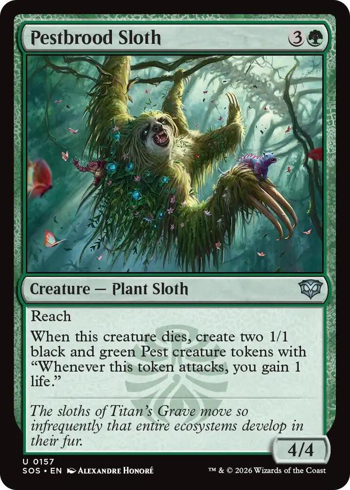 Pestbrood Sloth - Secrets of Strixhaven - Magic: The Gathering -  TCGplayer.com