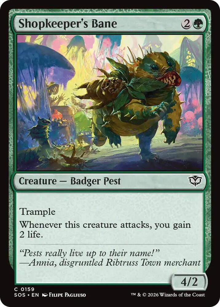 Shopkeeper's Bane - Secrets of Strixhaven - Magic: The Gathering Shopkeeper's Bane - Secrets of Strixhaven - Magic: The Gathering
