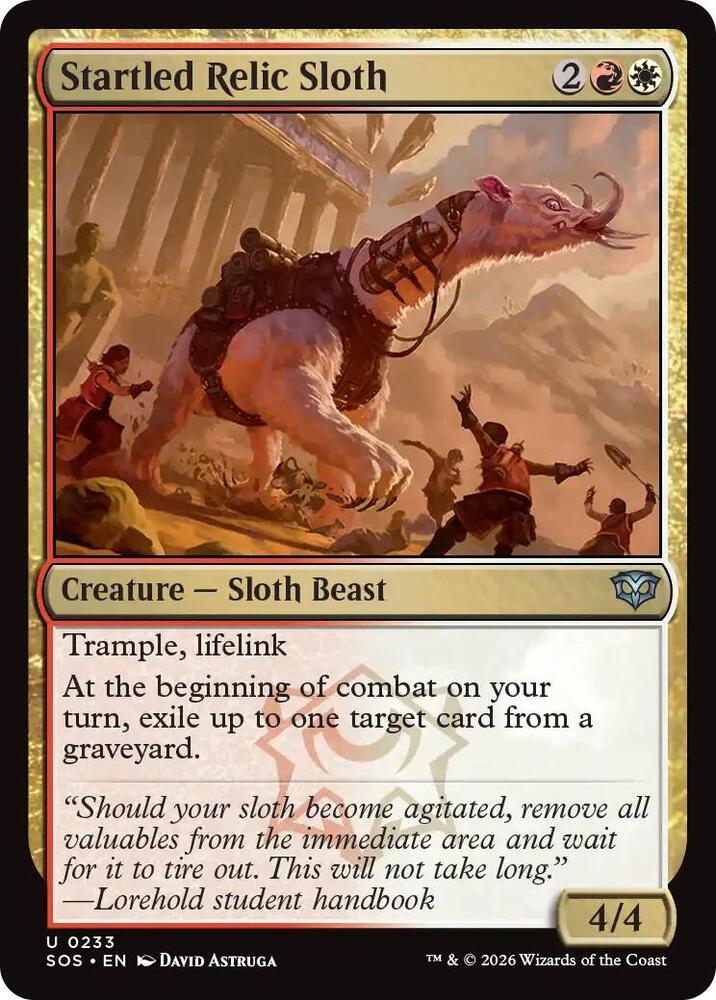 Startled Relic Sloth - Secrets of Strixhaven - Magic: The Gathering - TCGplayer.com Startled Relic Sloth - Secrets of Strixhaven - Magic: The Gathering - TCGplayer.com