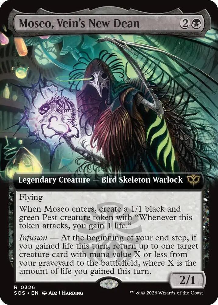 Moseo, Vein's New Dean (Extended Art) - Secrets of Strixhaven - Magic: The  Gathering - TCGplayer.com