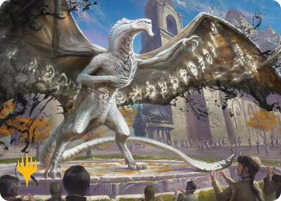 Silverquill the Disputant Art Card Gold Stamped Planeswalker Symbol