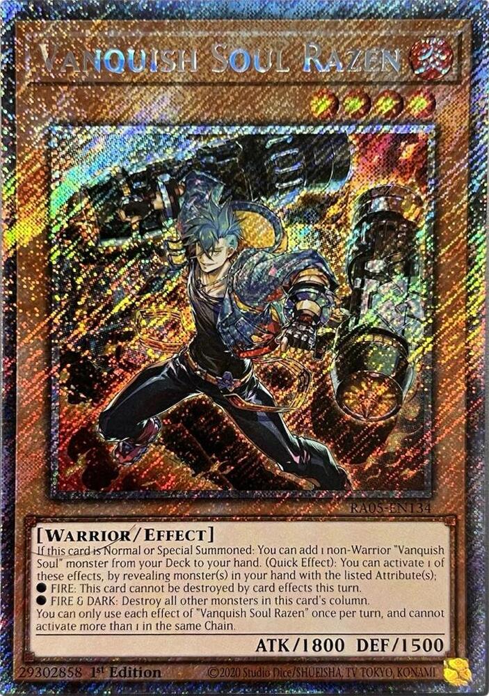 Vanquish Soul Razen (Platinum Secret Rare) - Rarity Collection 5