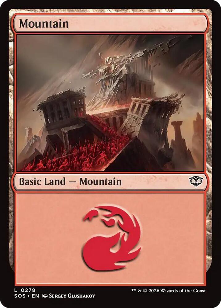 Mountain (0278) - Secrets of Strixhaven - Magic: The Gathering