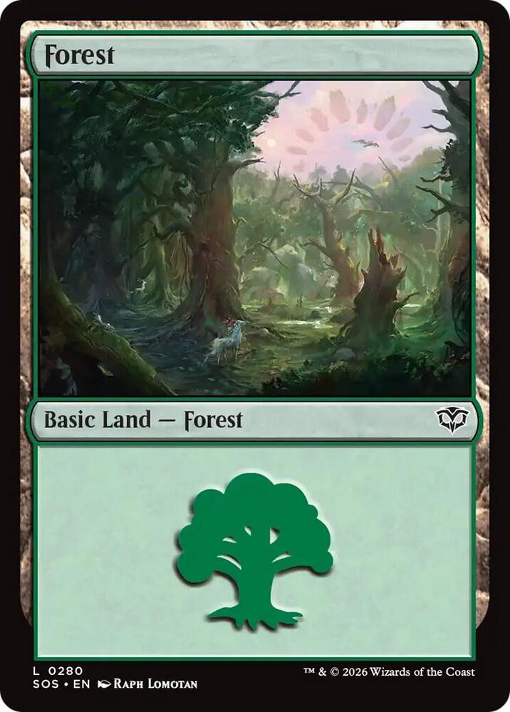 Forest (0280) - Secrets of Strixhaven - Magic: The Gathering