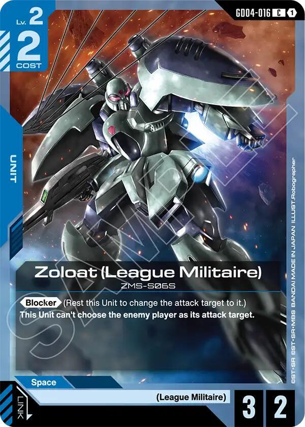 Zoloat (League Militaire) - Phantom Aria - Gundam Card Game