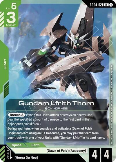 Gundam Lfrith Thorn card