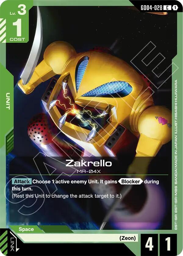 Zakrello - Phantom Aria - Gundam Card Game - TCGplayer.com